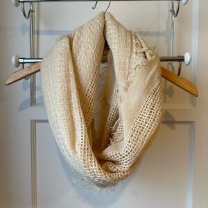 COTTON ON Cozy Cream Beige Knit Circle Infinity Scarf
